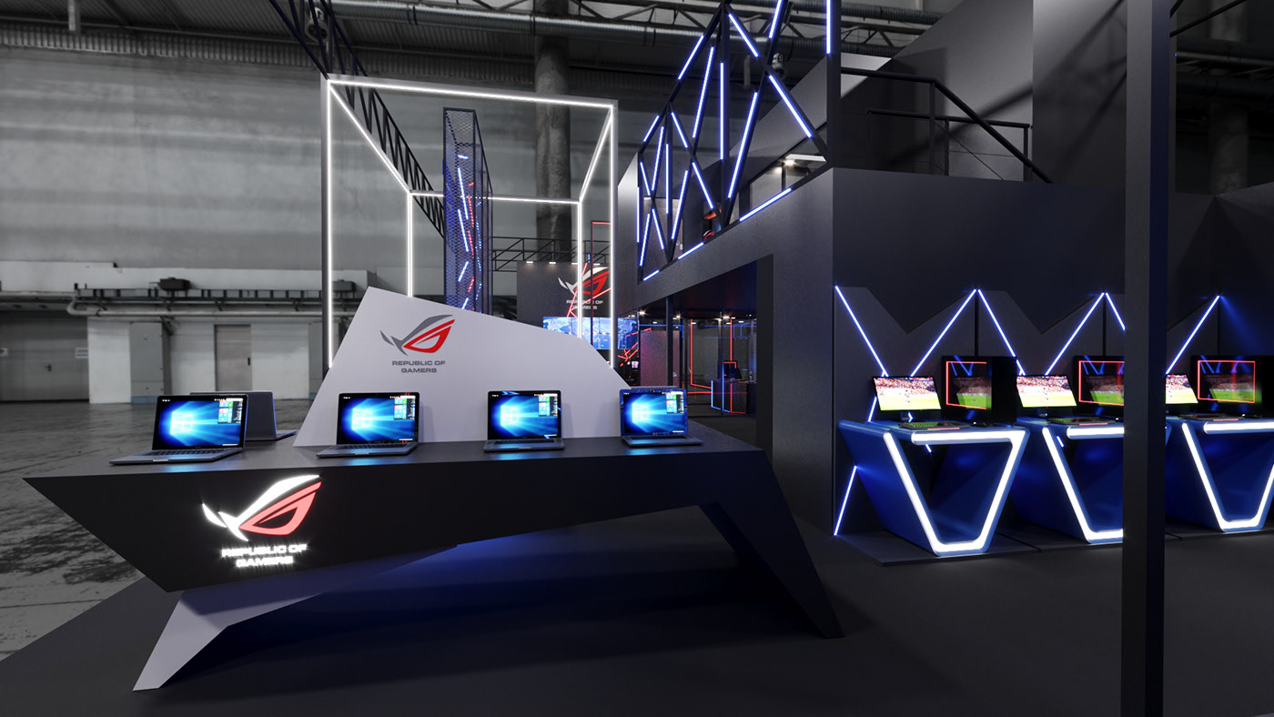 華碩展臺(tái)內(nèi)部結(jié)構(gòu)圖